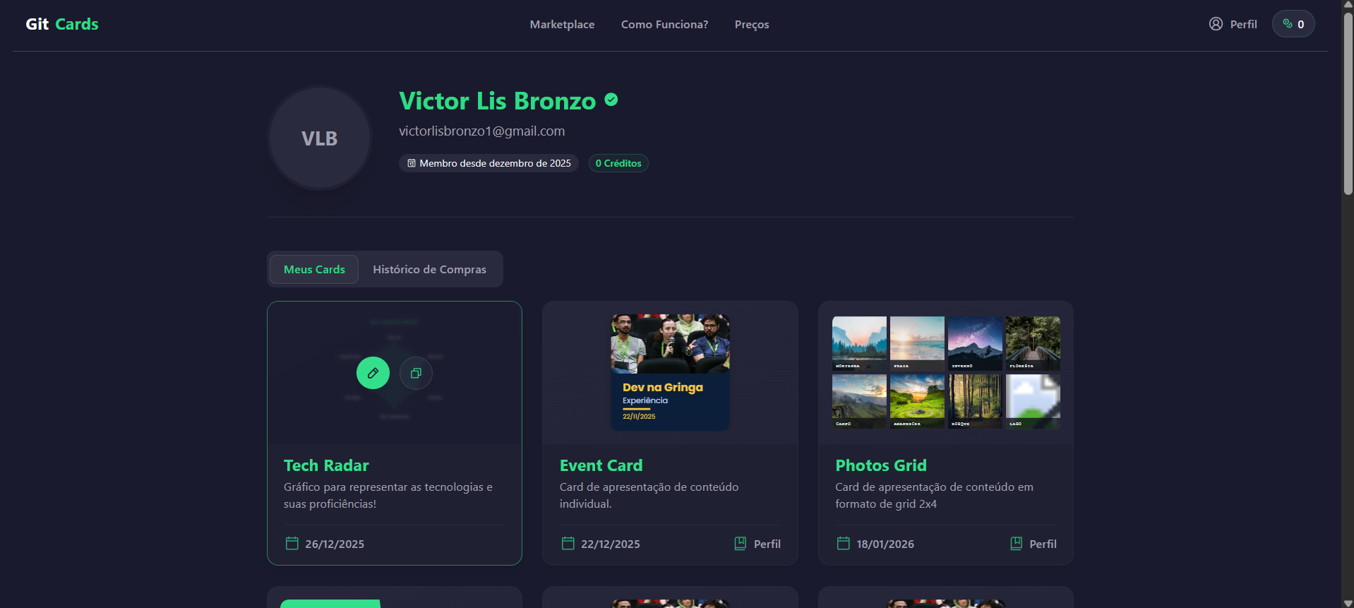 3. Acesse seu Perfil